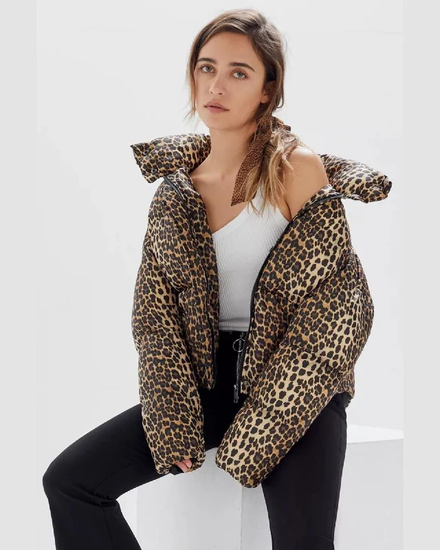 Limited Stock "Paula" Leopard Puffer Coat