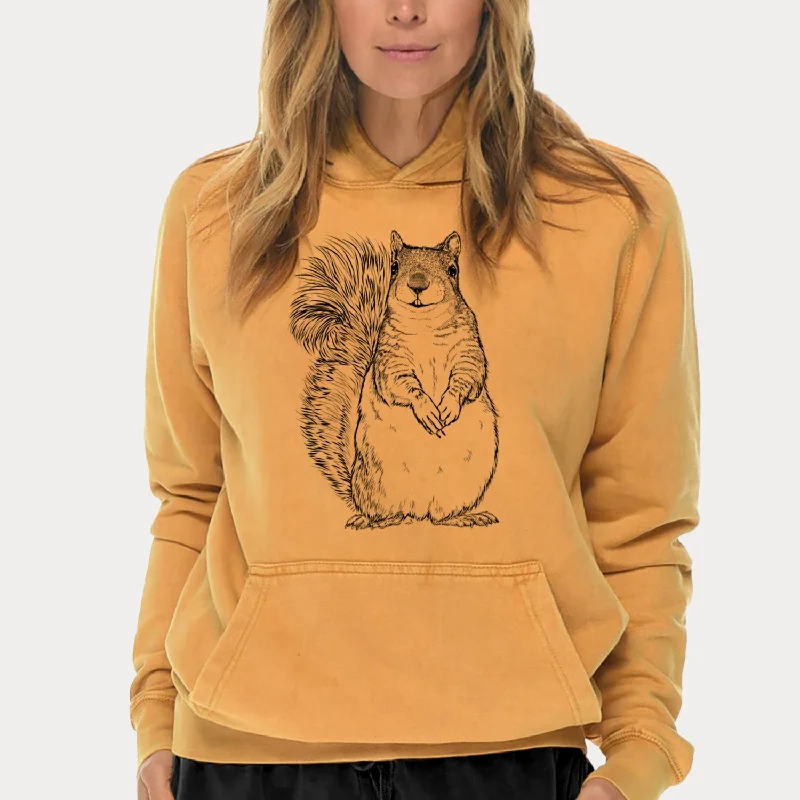Quick Sale Western Grey Squirrel - Sciurus griseus - Mid-Weight Unisex Vintage 100% Cotton Hoodie Quick Sale Western Grey Squirrel - Sciurus griseus - Mid-Weight Unisex Vintage 100% Cotton Hoodie