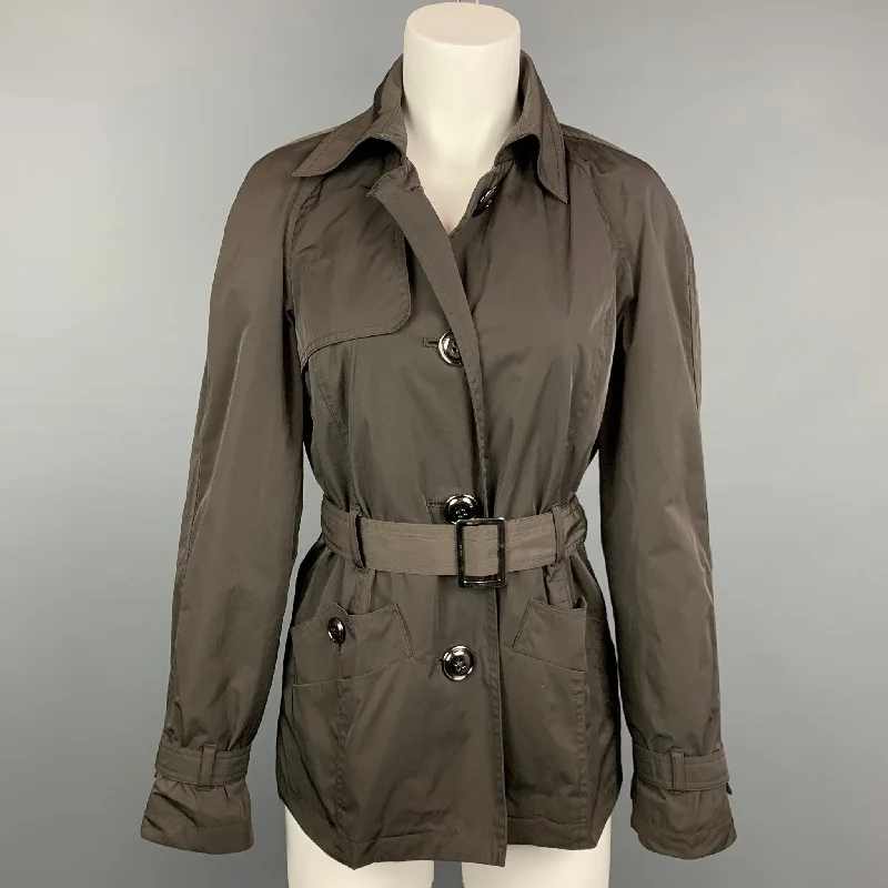 Mega Sale TALBOTS Size S Brown Polyester Belted Trench Coat