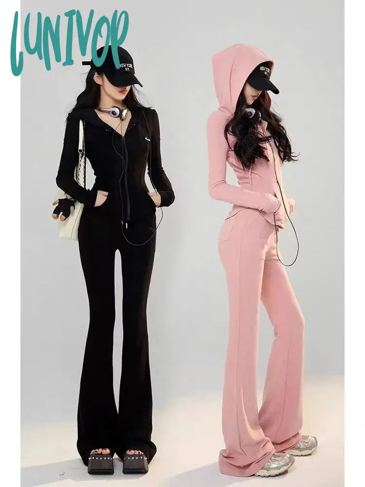 Great Deals Lunivop Korean Style Zip Up Hoodies Women Kpop Vintage Cropped Sweatshirts Y2k Casual Slim Hooded Shirt Pink Black Tops Spring Great Deals Lunivop Korean Style Zip Up Hoodies Women Kpop Vintage Cropped Sweatshirts Y2k Casual Slim Hooded Shirt Pink Black Tops Spring