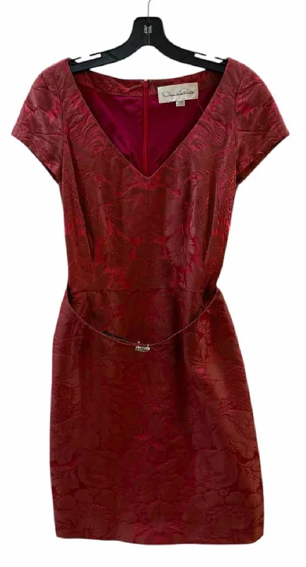 Low Prices Oscar de la Renta Red Size 8 Dress