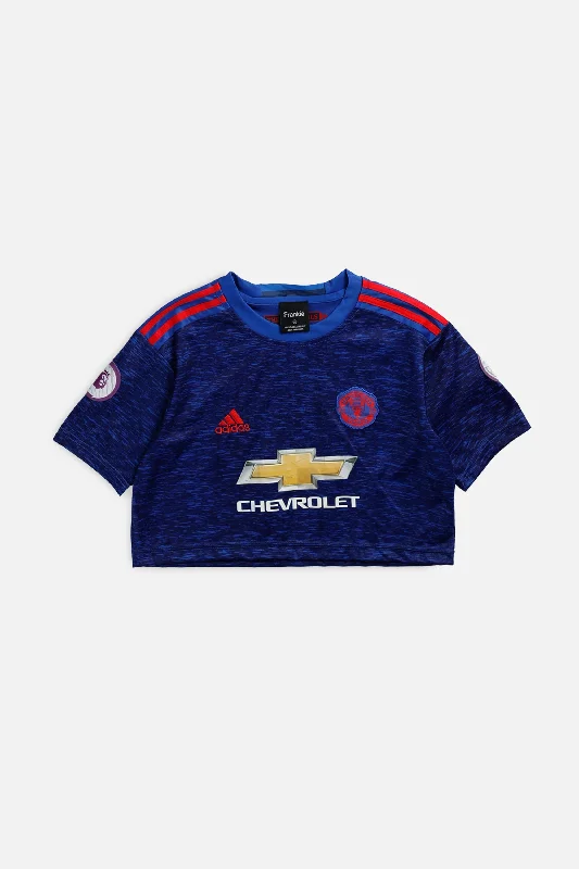 Price Fest Rework Crop Manchester Soccer Jersey - XS