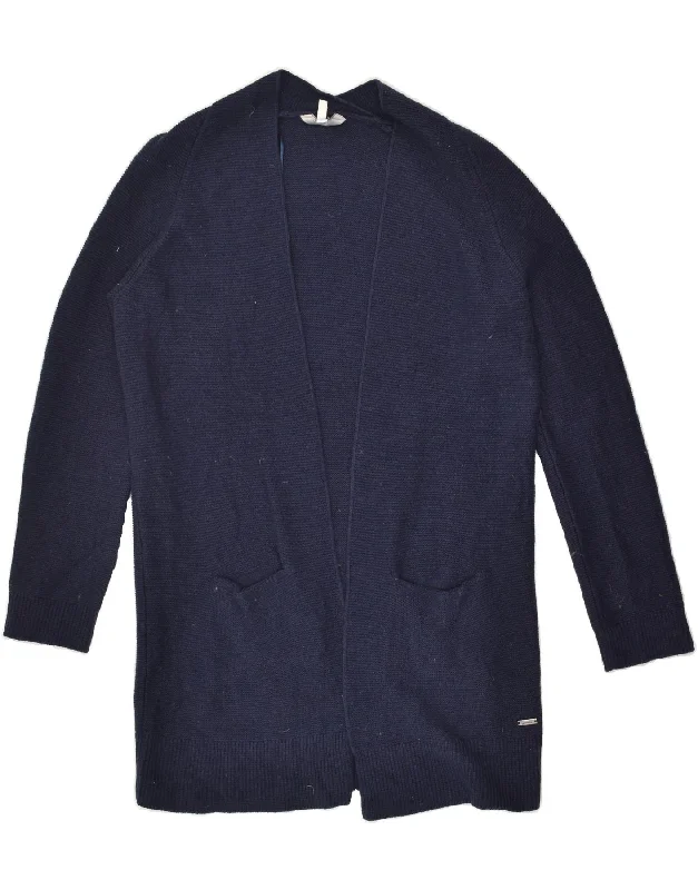 Limited Edition JOULES Womens Cardigan Sweater UK 8 Small  Navy Blue Cotton