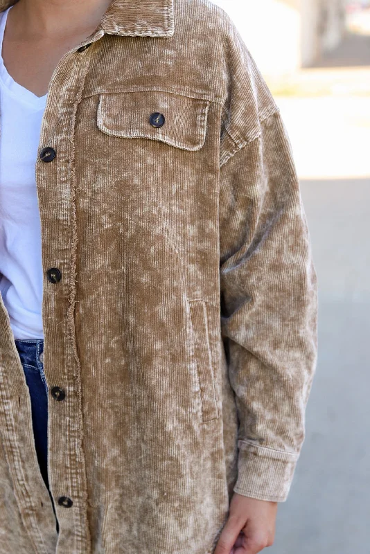 Don't Miss Relaxed Fit Corduroy Shirt Jacket