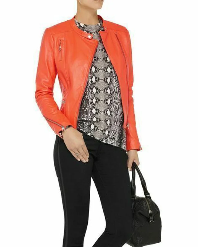 Special Savings "Mirela" Motorcycle Leather Jacket