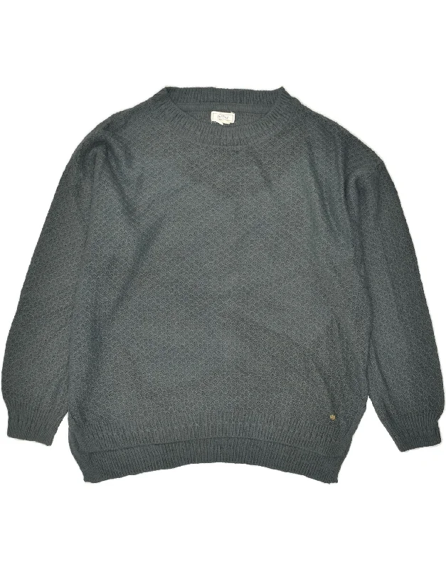 New Markdowns FAT FACE Womens Loose Fit Crew Neck Jumper Sweater UK 14 Large Grey