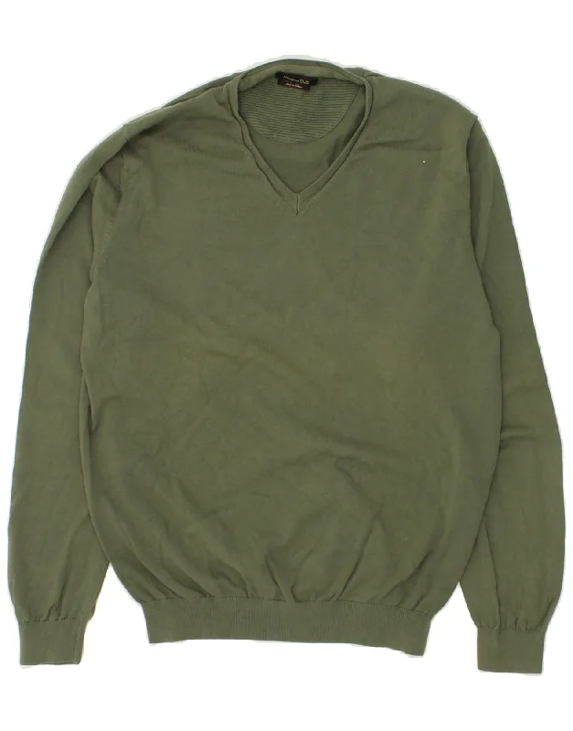 Must-Have Deals MASSIMO DUTTI Womens V-Neck Jumper Sweater UK 14 Medium Khaki Cotton Must-Have Deals MASSIMO DUTTI Womens V-Neck Jumper Sweater UK 14 Medium Khaki Cotton