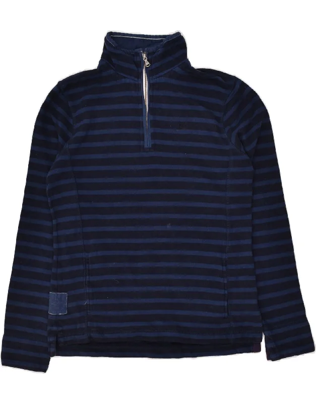 Can't Be Beat CREW CLOTHING Womens Zip Neck Sweatshirt Jumper UK 8 Small Navy Blue