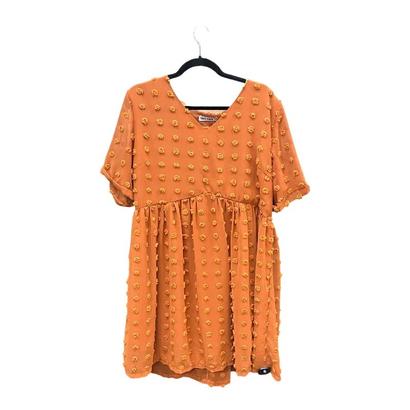 Best Bargains Dress Casual Short By Grace Karin In Orange, Size: 2x
