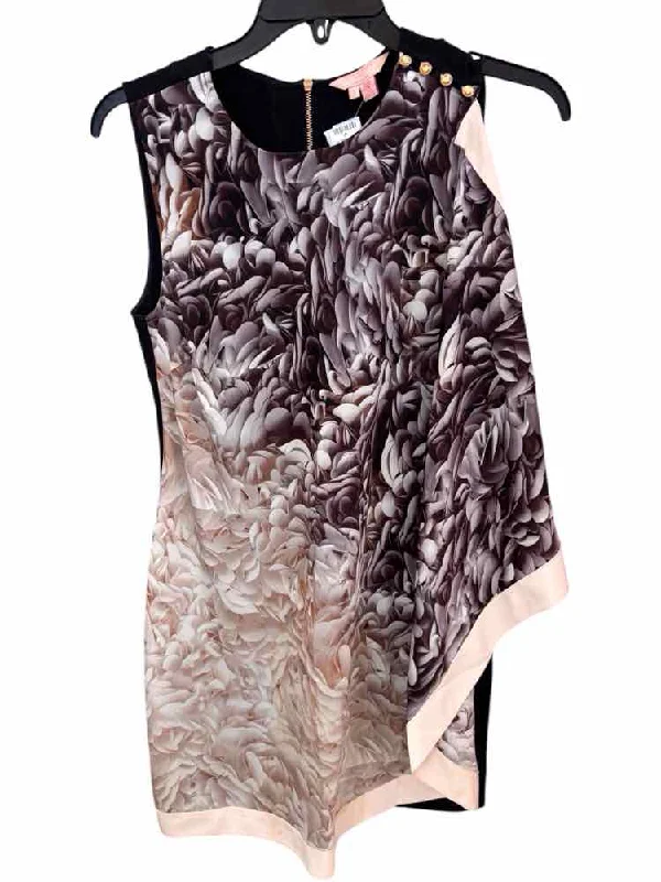 Best Seller Ted Baker Black and Pink Size 1 Dress