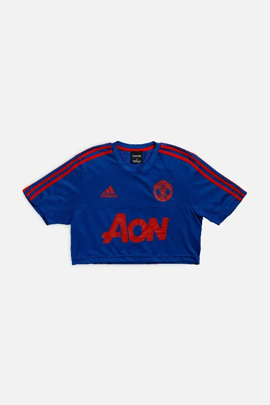 Price Buster Rework Crop Manchester Soccer Jersey - S