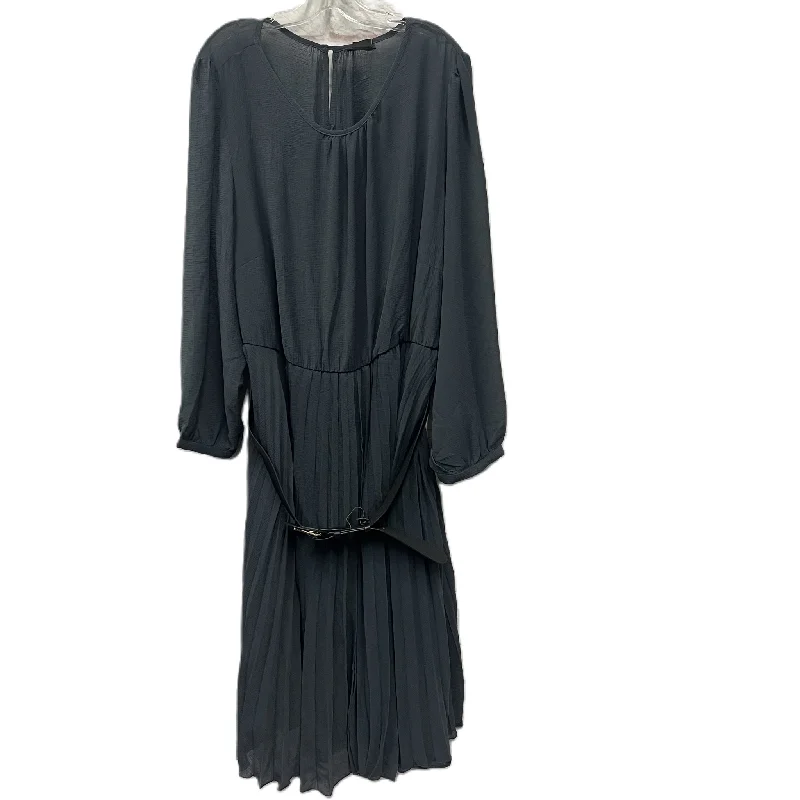 Overstock Dress Casual Maxi By City Chic In Grey, Size: 3x
