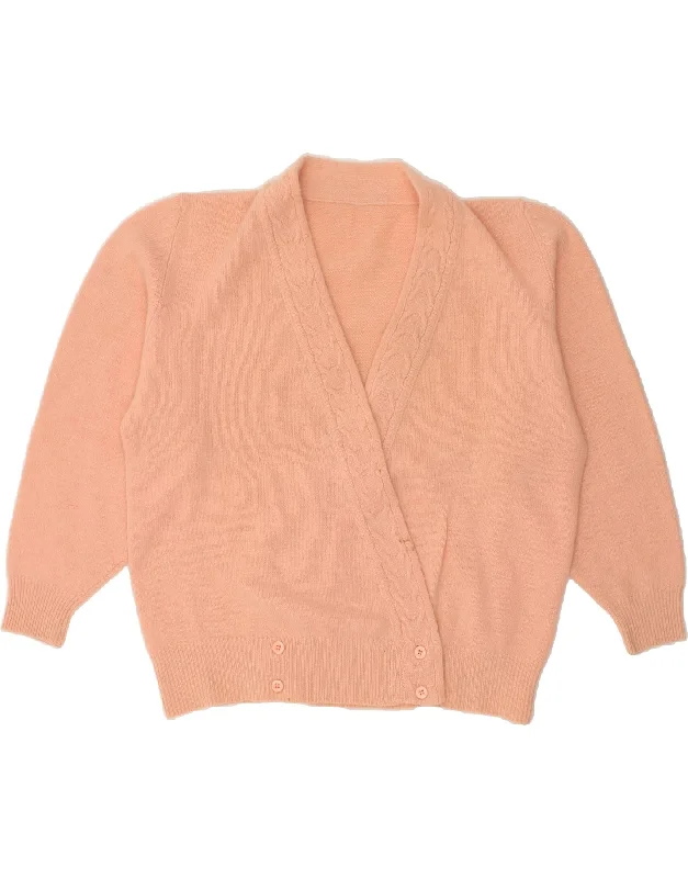 Value Deals VINTAGE Womens Double Breasted Cardigan Sweater UK 16 Large Pink Lambswool Value Deals VINTAGE Womens Double Breasted Cardigan Sweater UK 16 Large Pink Lambswool