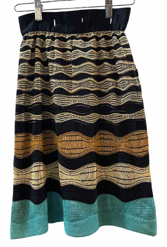 Steals and Deals M Missoni Black Multi Size 38 Skirt