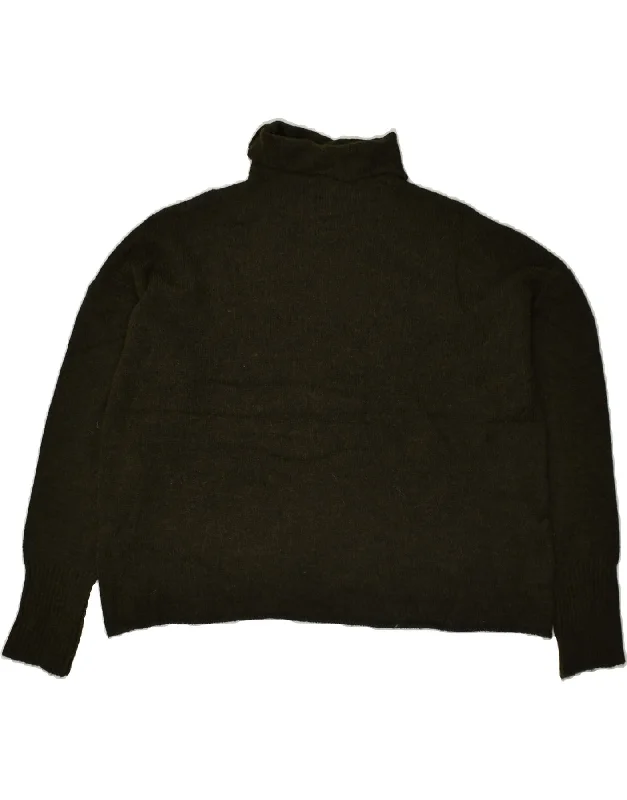 Act Now BENETTON Womens Roll Neck Jumper Sweater UK 18 XL Khaki