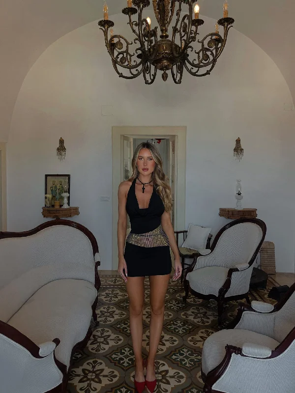 Today Only CRIMSON MINI DRESS BLACK