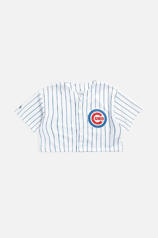 Daily Deals Rework Crop Chicago Cubs MLB Jersey - S