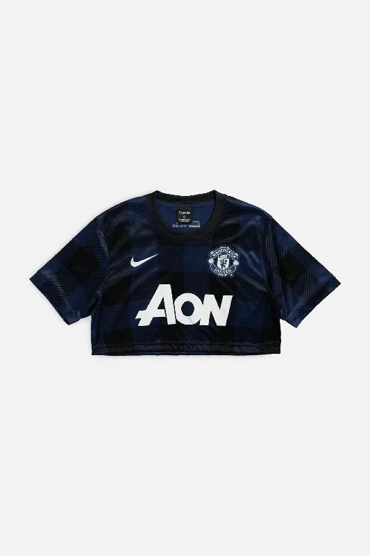 Deal Zone Rework Crop Manchester Soccer Jersey - S