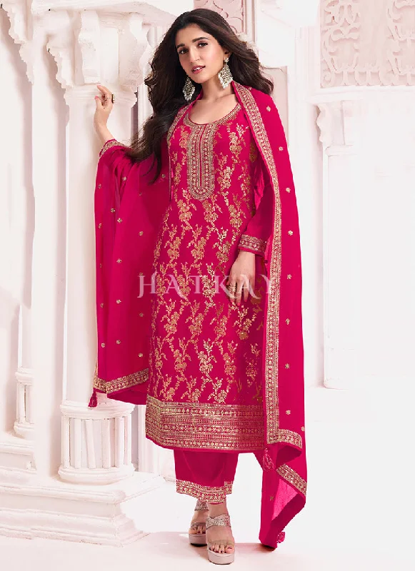 Low Prices Rani Pink Embroidery Pakistani Suit