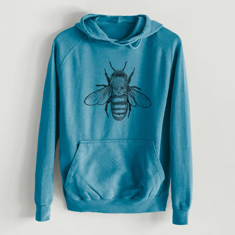 Epic Deals Apis Mellifera - Honey Bee  - Mid-Weight Unisex Vintage 100% Cotton Hoodie