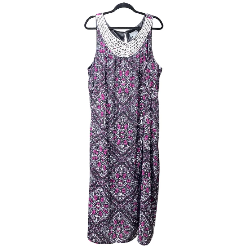 Super Sale Dress Casual Maxi By Catherines In Floral Print, Size: 4x