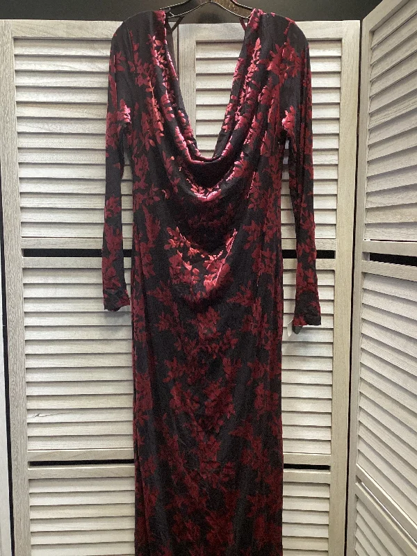 Anniversary Sale Dress Party Long By Fashion Nova In Floral Print, Size: 1x