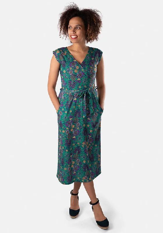 Big Discounts Loz Tropical Pineapple Print Midi Dress