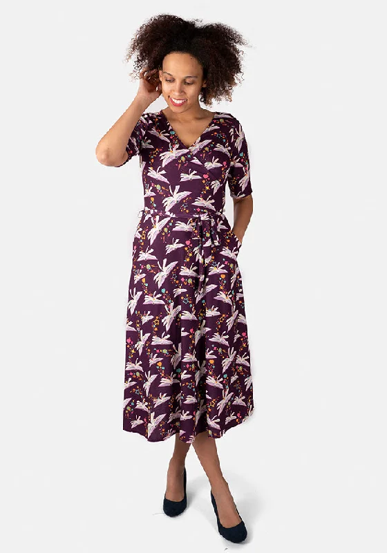 Steals and Deals George Story Books Print Midi Dress