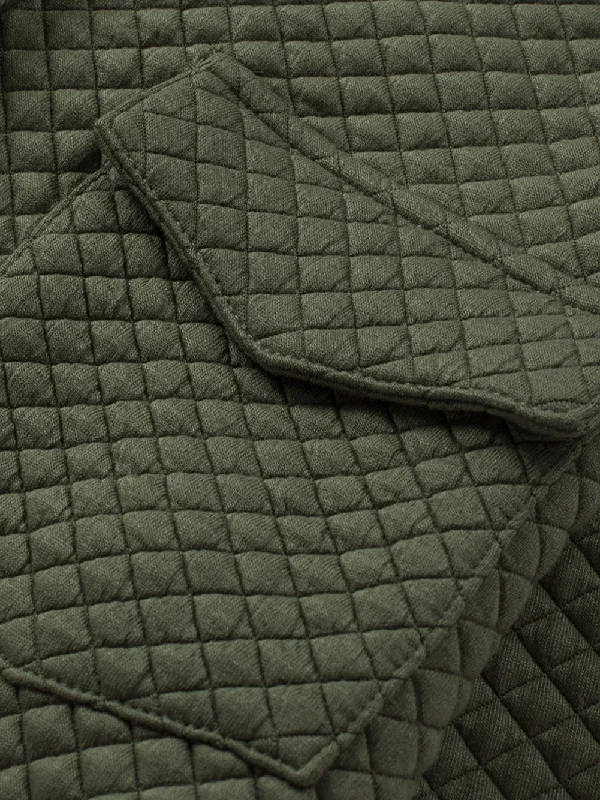 Hurry In Solid Color Button-Down Jacket