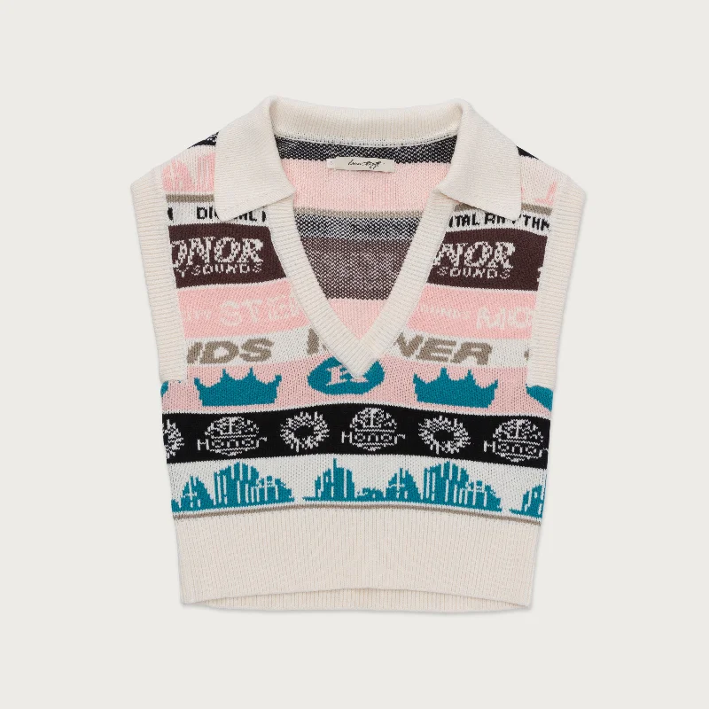 Get It Before It’s Gone Womens Collared Sweater Vest - Pink