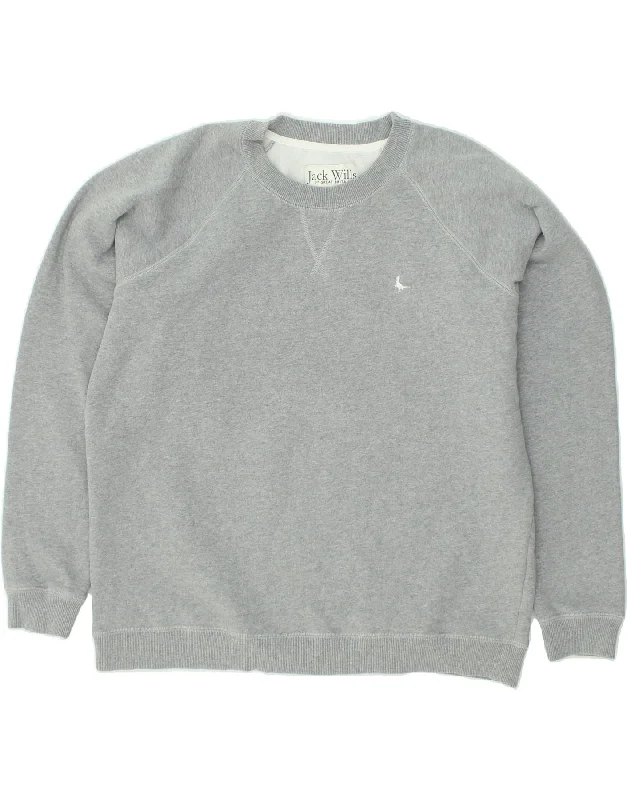 Bargain Prices JACK WILLS Womens Oversized Sweatshirt Jumper UK 16 Large Grey Cotton Bargain Prices JACK WILLS Womens Oversized Sweatshirt Jumper UK 16 Large Grey Cotton