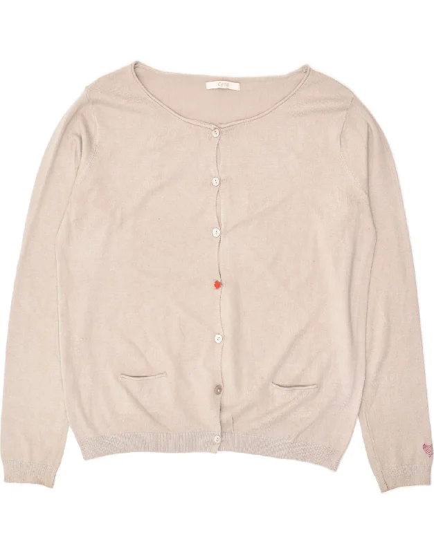 Bargain Prices GAUDI Womens Cardigan Sweater UK 16 Large Grey Viscose