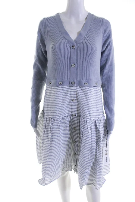 Online Only Adeam Womens Convertible Knit Dress Frost Grey