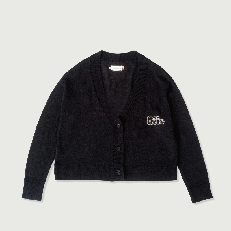 TIME-Limited Offer Womens Mohair Cardigan - Black