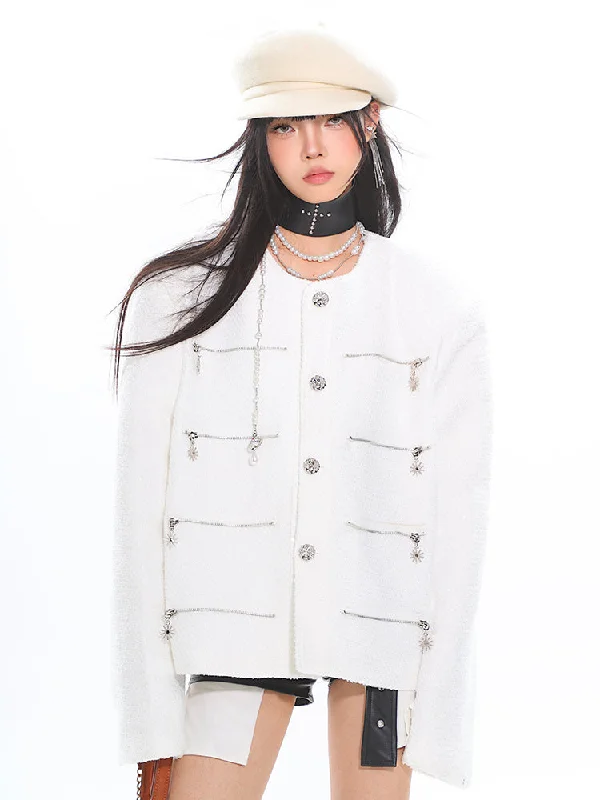 Crazy Deals Crystal Military Jacket