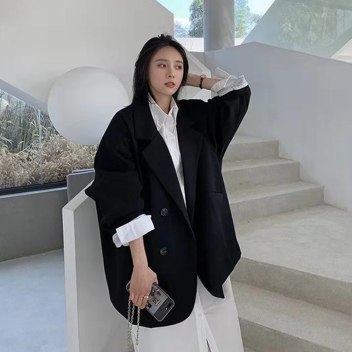 Today's Special Women Casual Lapel Solid Color Loose Elegant Office Fashion Comfortable Blazer