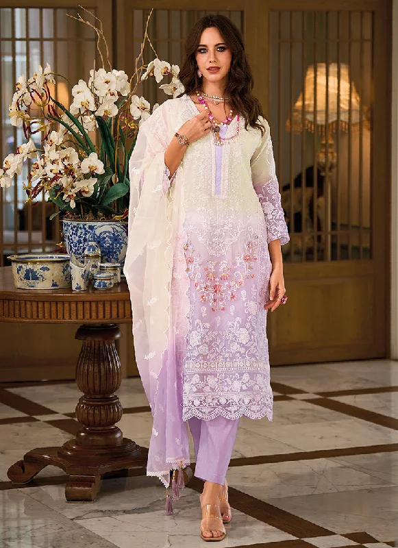 Blowout Sale Light Purple Multi Embroidery Traditional Salwar Suit