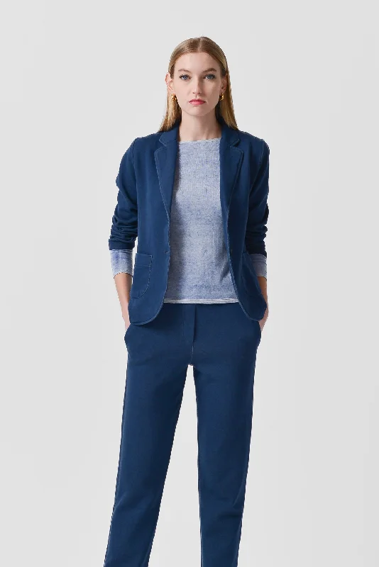 Don't Miss Emma Double Jersey Blazer - Navy