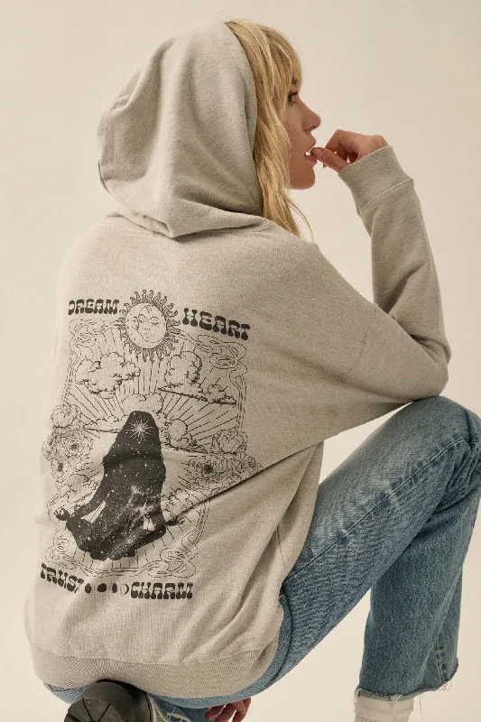 TIME-Limited Offer Cosmic Soul Vintage-Print Graphic Hoodie
