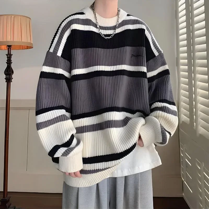 Crazy Deals Vintage Striped Knitted Sweater
